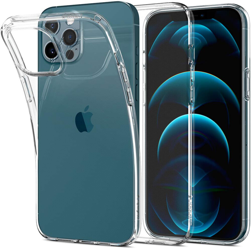 Spigen Liquid Crystal Designed for iPhone 12 Pro Max Case (2020). - Cr