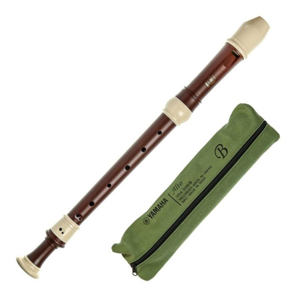 Yamaha YRA-312B Alto Recorder  simulated Rosewood finish  Key of F