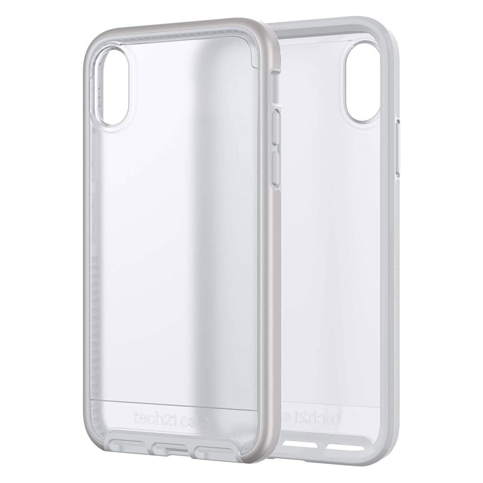 tech21 Evo Elite Phone Case for Apple iPhone X and XS - Silver