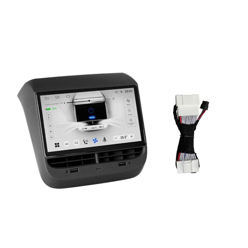 Vehicle Multimedia Rear Seat- Touch-screen Entertainment Ac Panel For Tesla 3/y 2