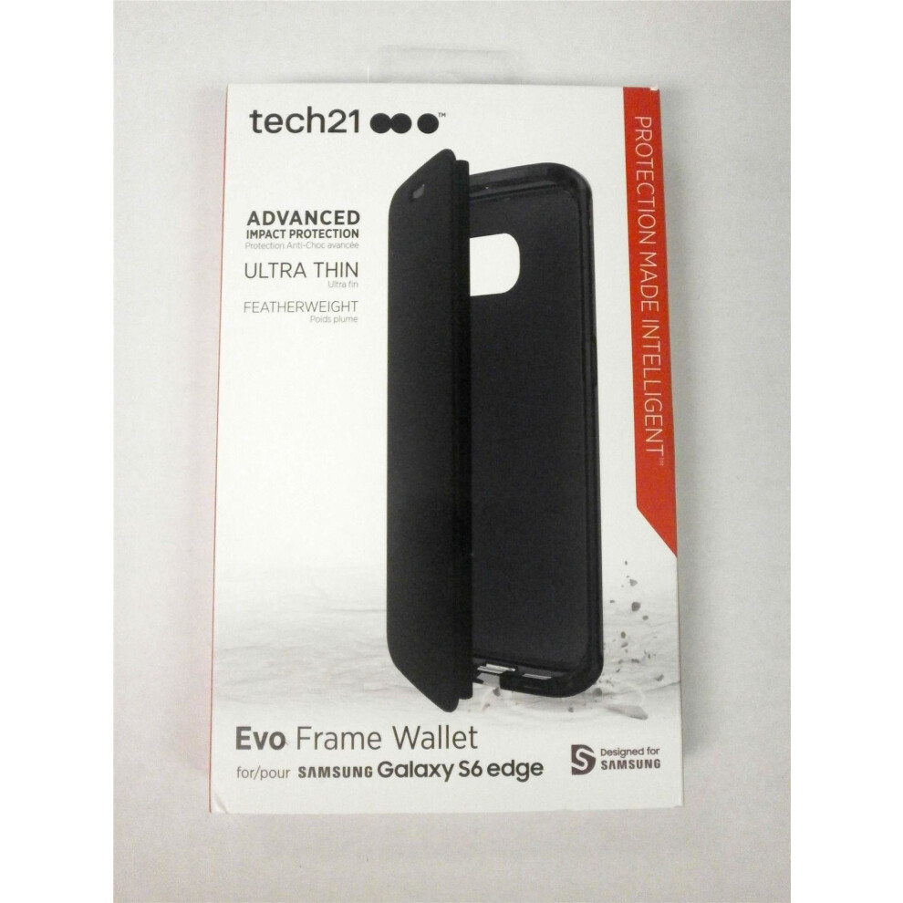 Tech21 Evo Frame Wallet for Samsung Galaxy S6 Edge - Black