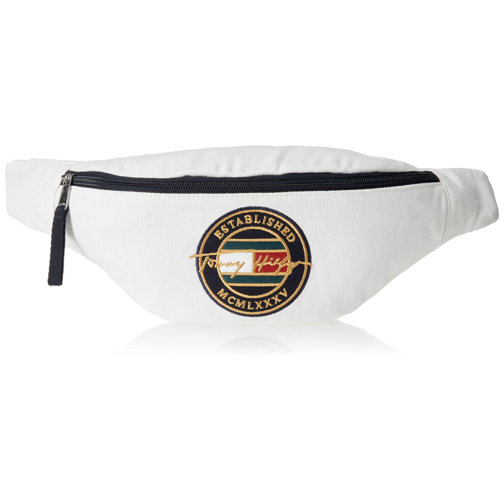 Tommy Hilfiger Signature Crest Fanny Pack  White