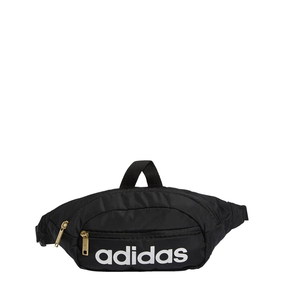 adidas Unisex Core Waist Pack  Black/White/Gold Metallic  One Size