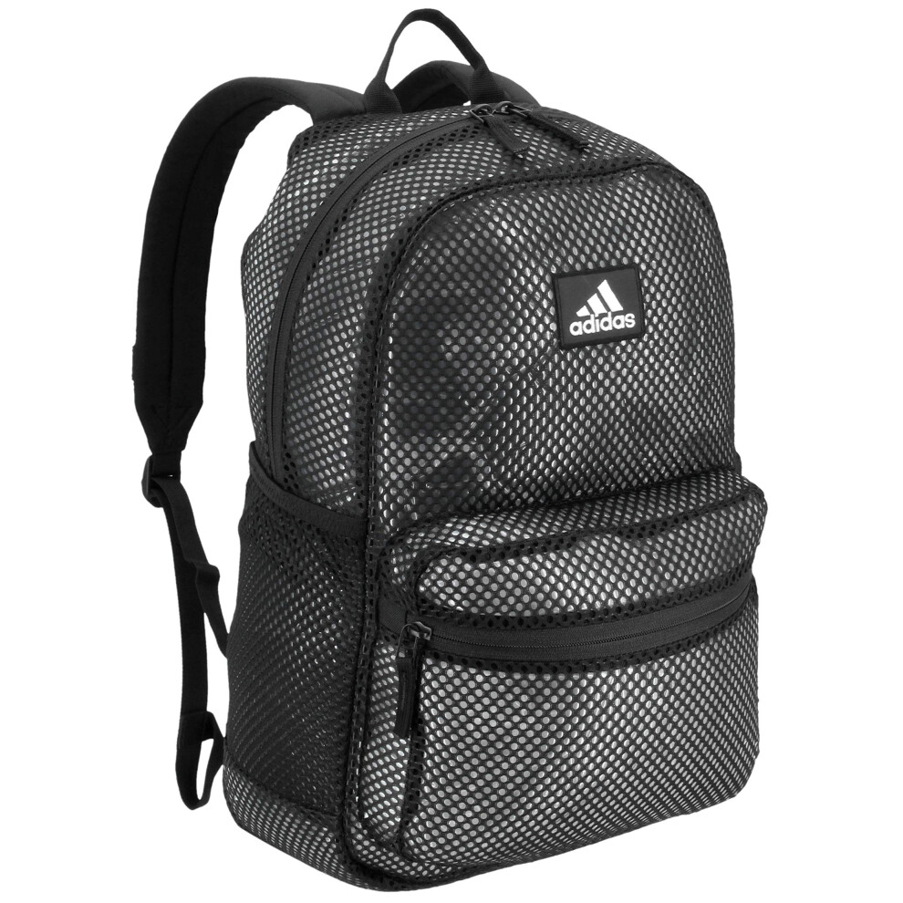 adidas Unisex Hermosa II Mesh Backpack  Black/White  One Size