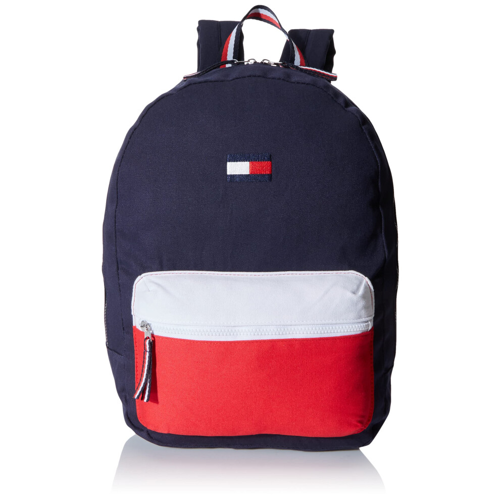 Tommy Hilfiger Women's Backpack Patriot Colorblock Canvas  Core Navy