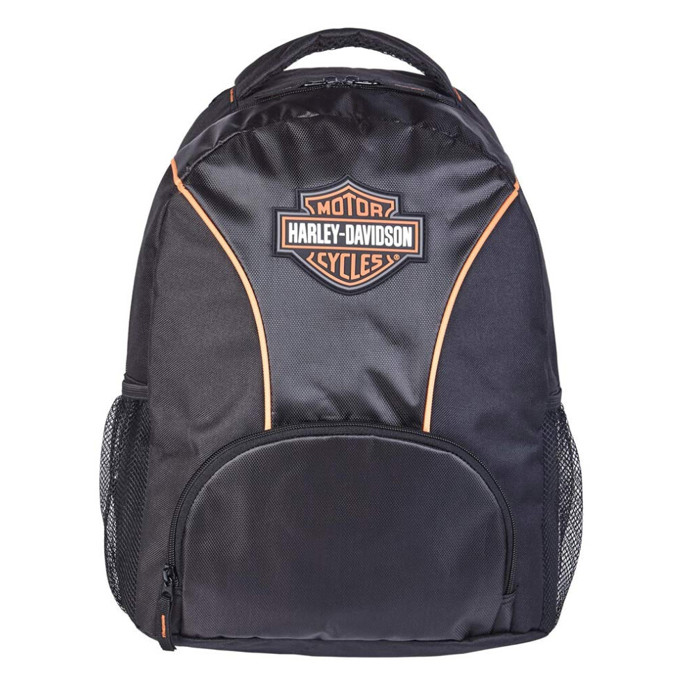 Harley-Davidson Bar & Shield Logo Patch Backpack w/Padded Straps - Bla