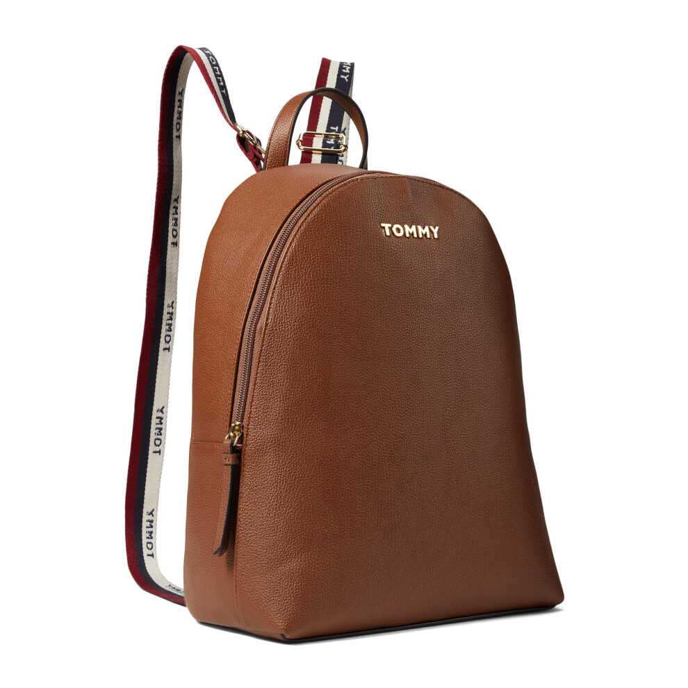 Tommy Hilfiger Reese II Medium Dome Backpack Pebble PVC Cognac One Siz