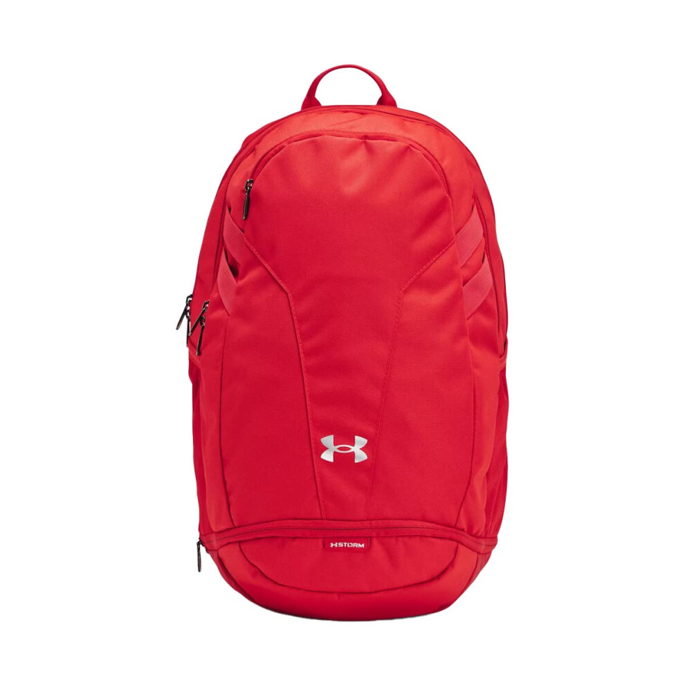 Under Armour Unisex Hustle 5.0 Team Backpack  (600) Red/Red/Metallic S