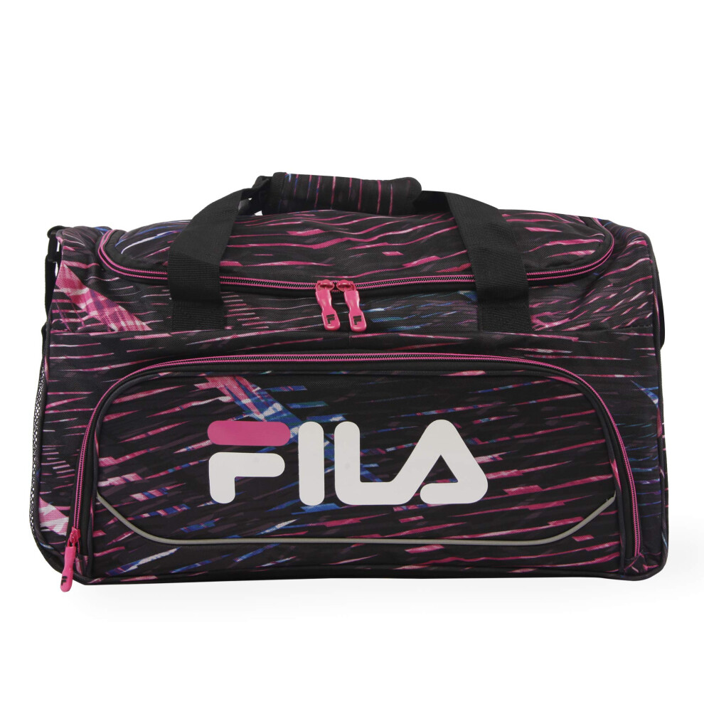 Fila Kelly 19-in Sports Duffel Bag  Stripe Static Pink  One Size