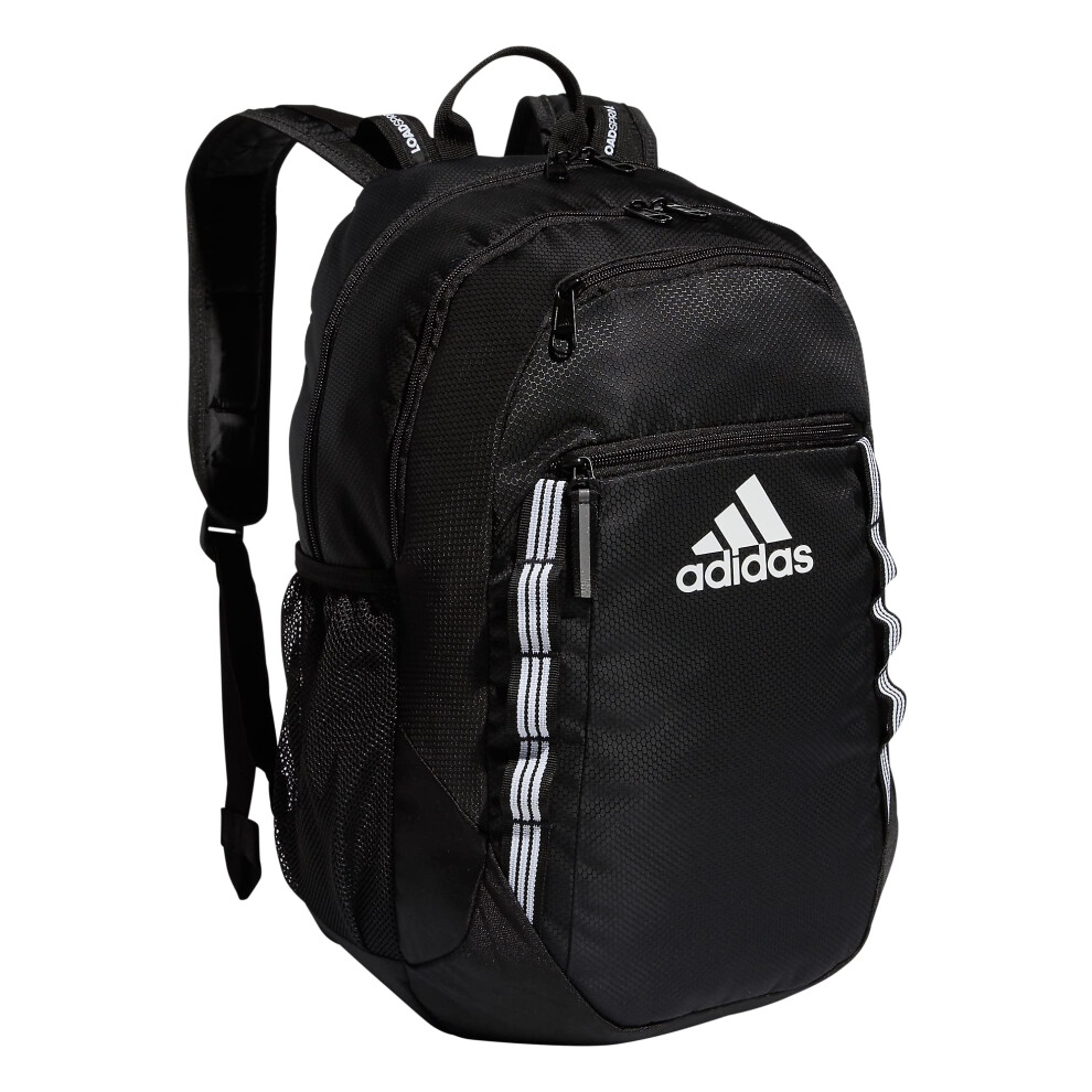 adidas Excel 6 Backpack  Black/White 3 Stripe Webbing  One Size