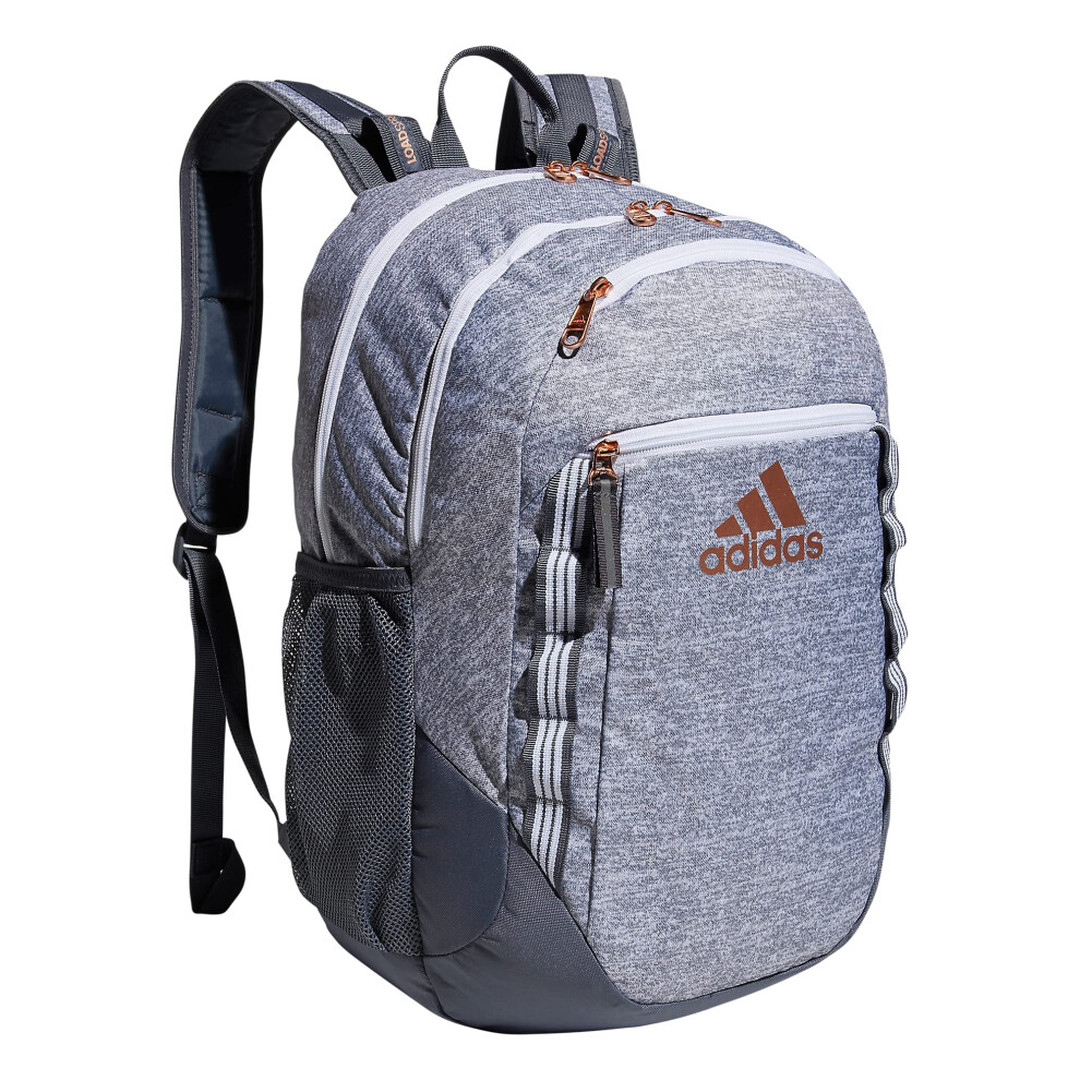 adidas Excel 6 Backpack  Jersey Grey/Onix Grey/Rose Gold  One Size