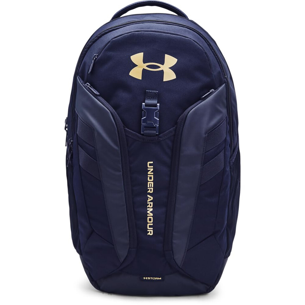 Under Armour Unisex Hustle Pro Backpack  Midnight Navy (410)/Metallic