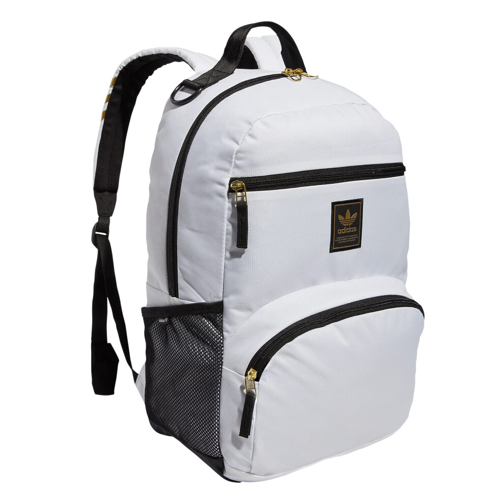 adidas Originals National 2.0 Backpack  White/Gold Metallic  One Size