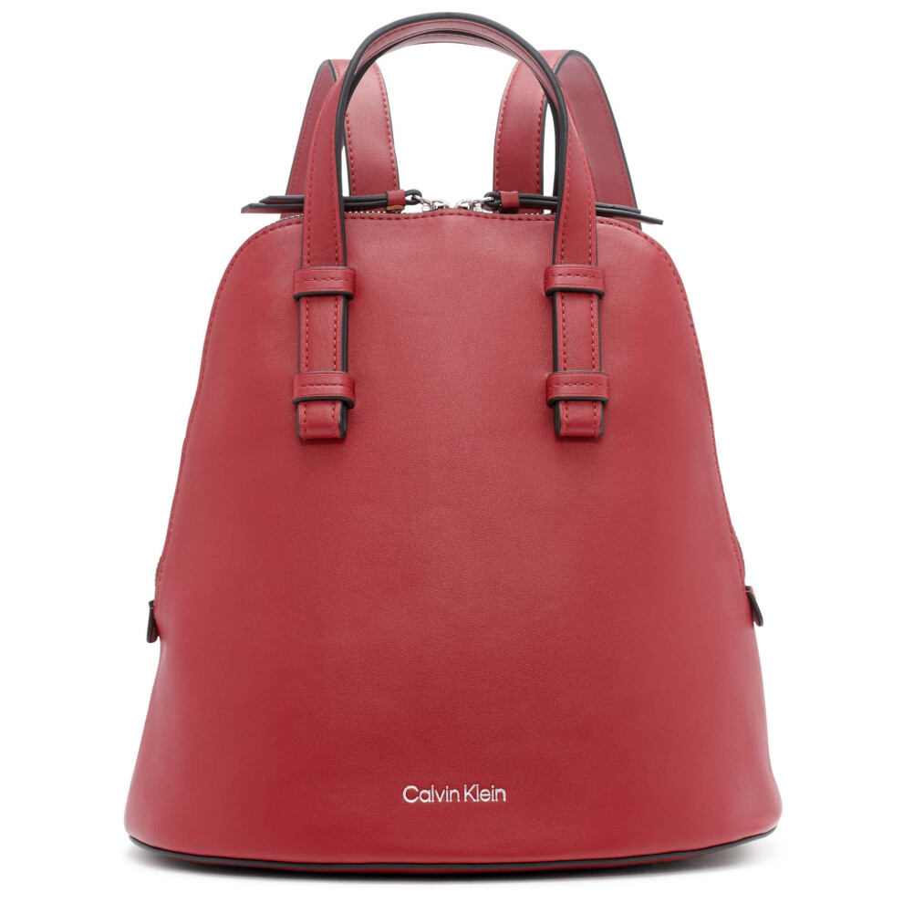 Calvin Klein Women's Zina Zip Around Backpack  Bloodstone  One Size