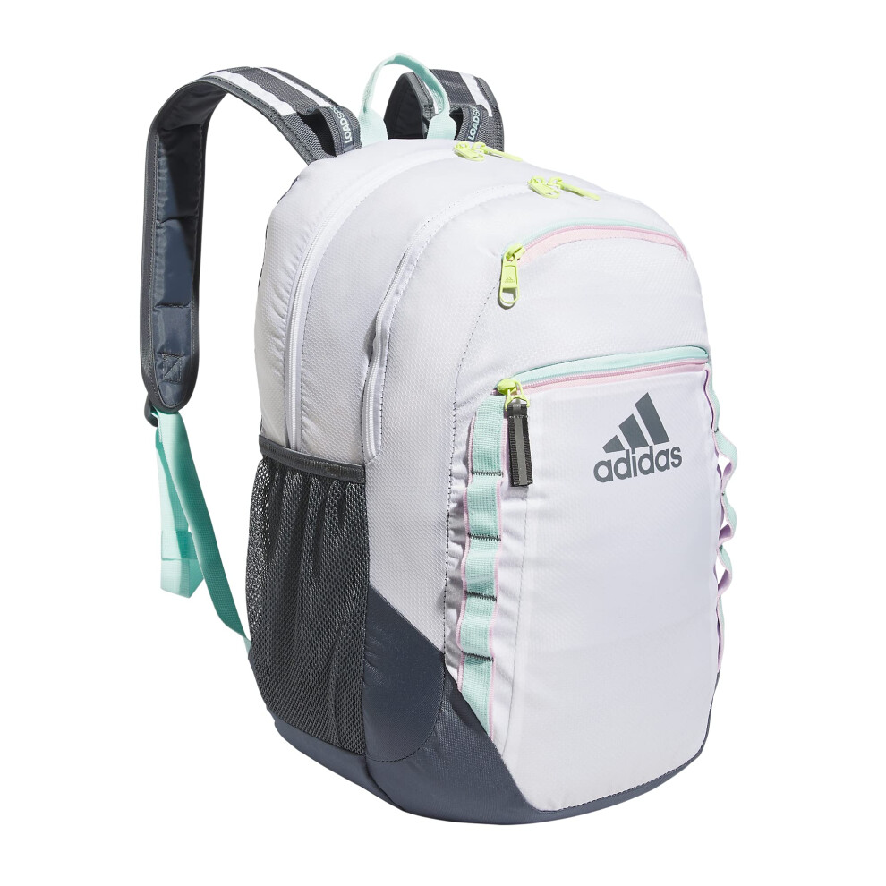 adidas Excel 6 Backpack  White/Semi Flash Aqua Blue/Orchid Fusion Purp