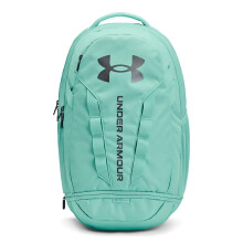 Under Armour Unisex-Adult Hustle 5.0 Backpack, (361) Neo Turquoise/Neo Turquoise/Metallic Green Grit, One Size Fits All