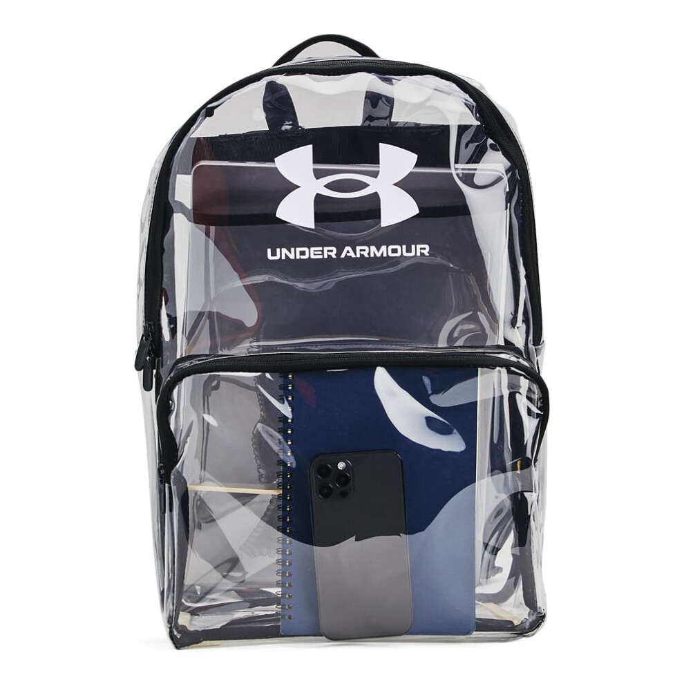 Under Armour Unisex-Adult Loudon Clear Backpack  (960) Clear/Black/Whi