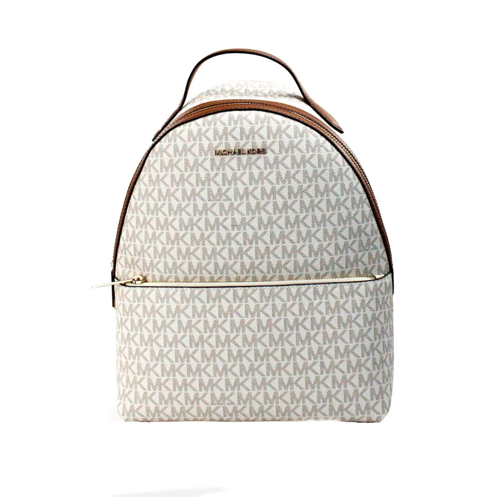 Michael Kors Sheila Medium Logo Backpack (Vanilla)