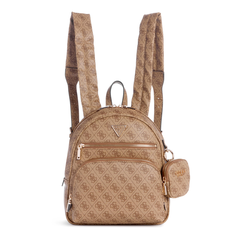 GUESS Power Play Tech Backpack  Latte Logo