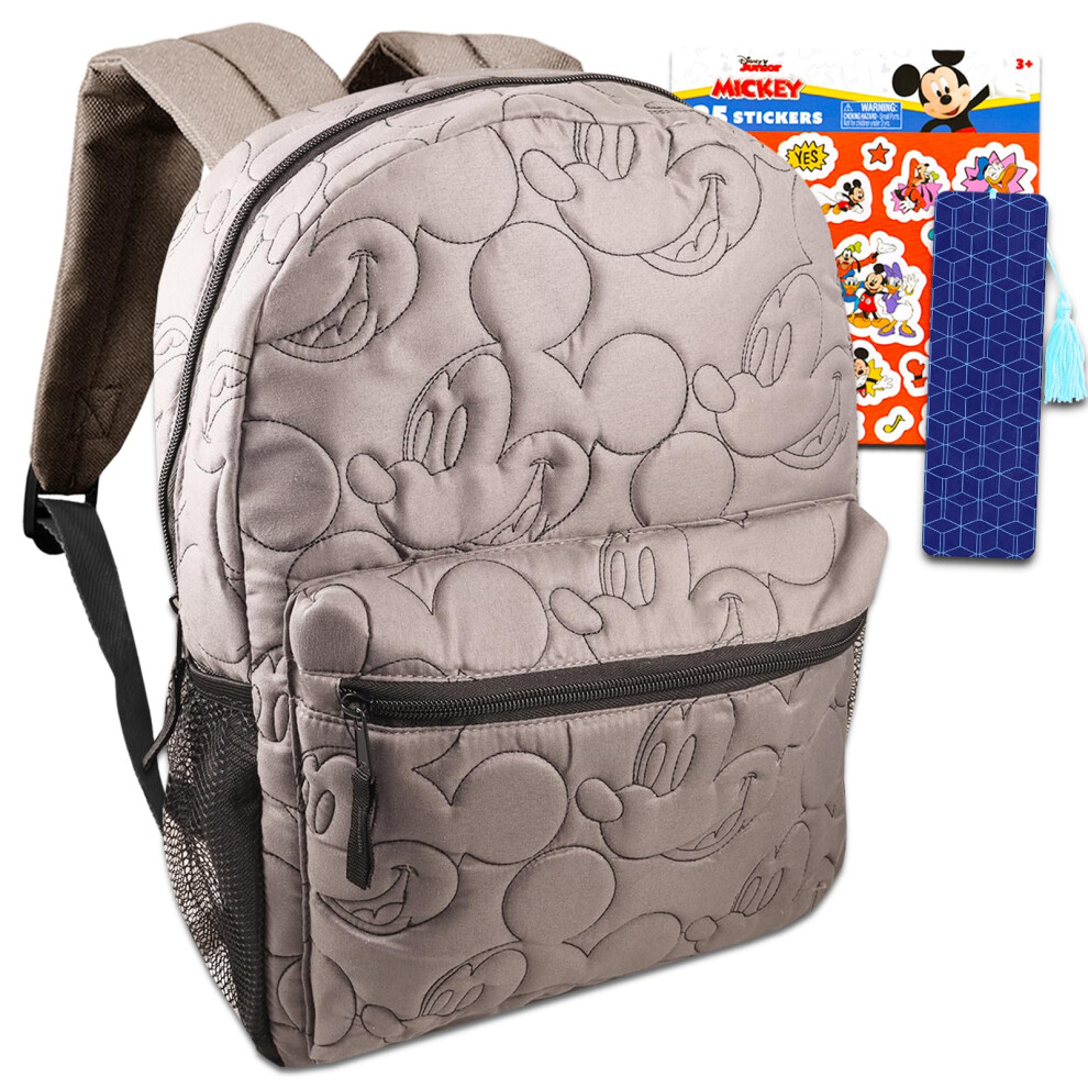 Mickey Mouse School Backpack Kids 16 Inches - Bundle with Mickey Backp