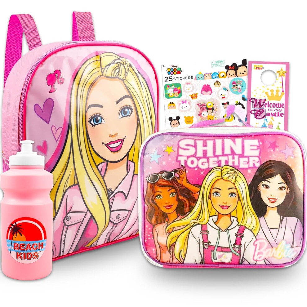 Disney Barbie Mini Backpack for Girls - Bundle with 11"" Barbie Backpa