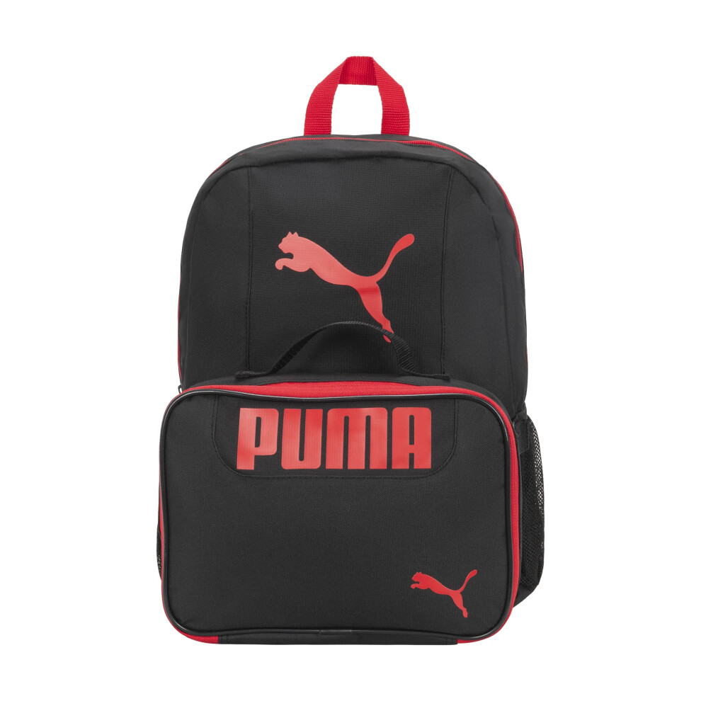 PUMA KIDS' EVERCAT BACKPACK & LUNCH KIT COMBO  Black/Red  Youth Size