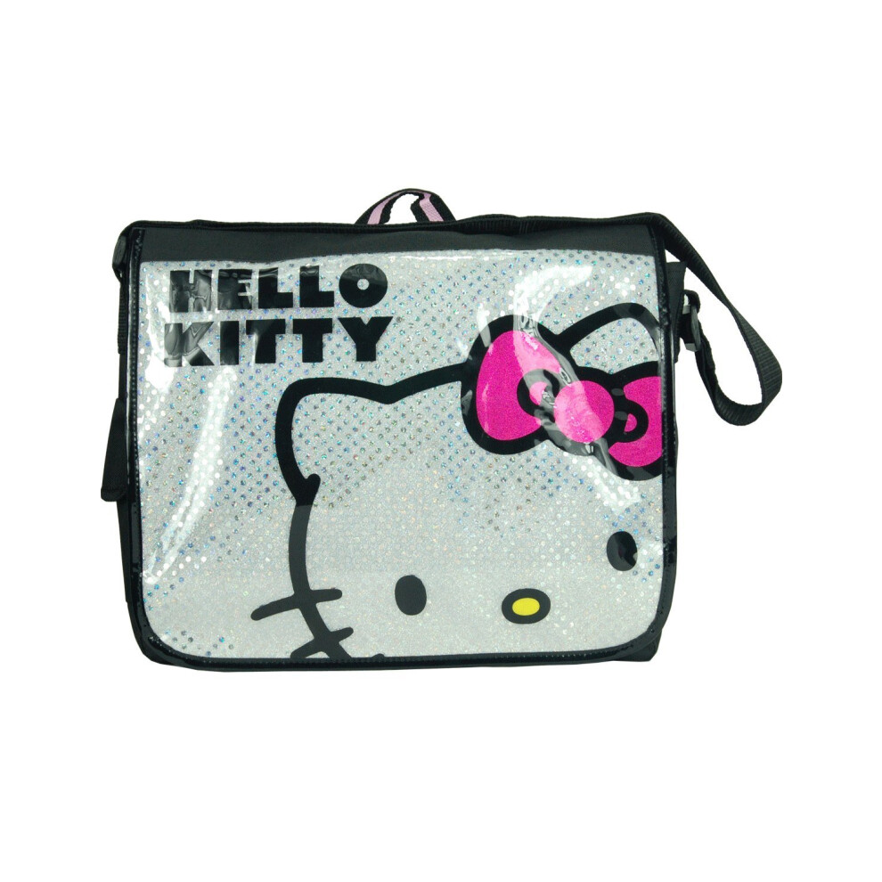 Hello Kitty Face Messenger Bag - White