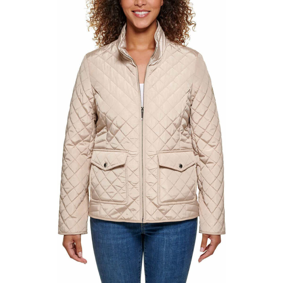 Tommy Hilfiger Womens Mid-lightweight Quilted Jacket (as1  alpha  s  r