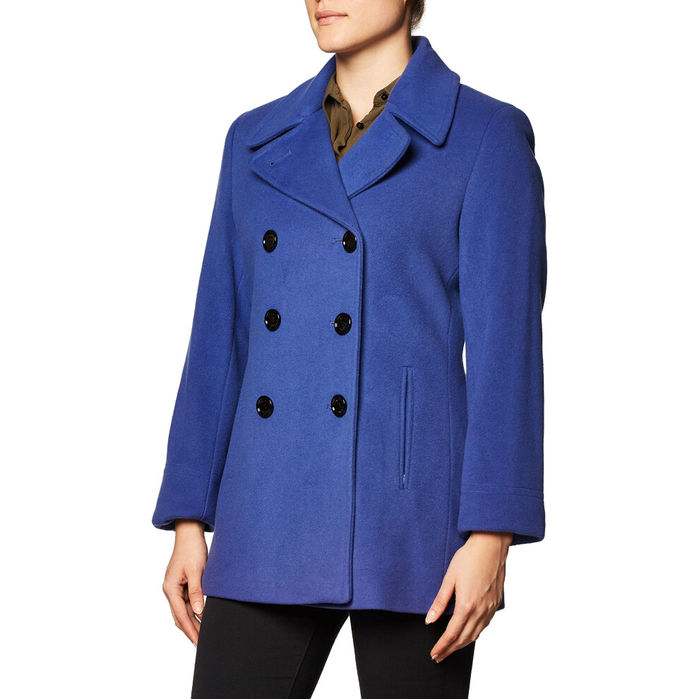 Calvin Klein Women's Double Breasted Peacoat (Petite  Standard  Plus)