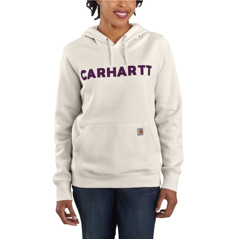 Carhartt Women's Relaxed Fit Midweight Logo Graphic Sweatshirt  Malt