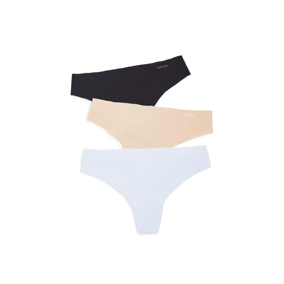 Calvin Klein Women's Invisibles Seamless Thong Panties  3 Pack  Amethy