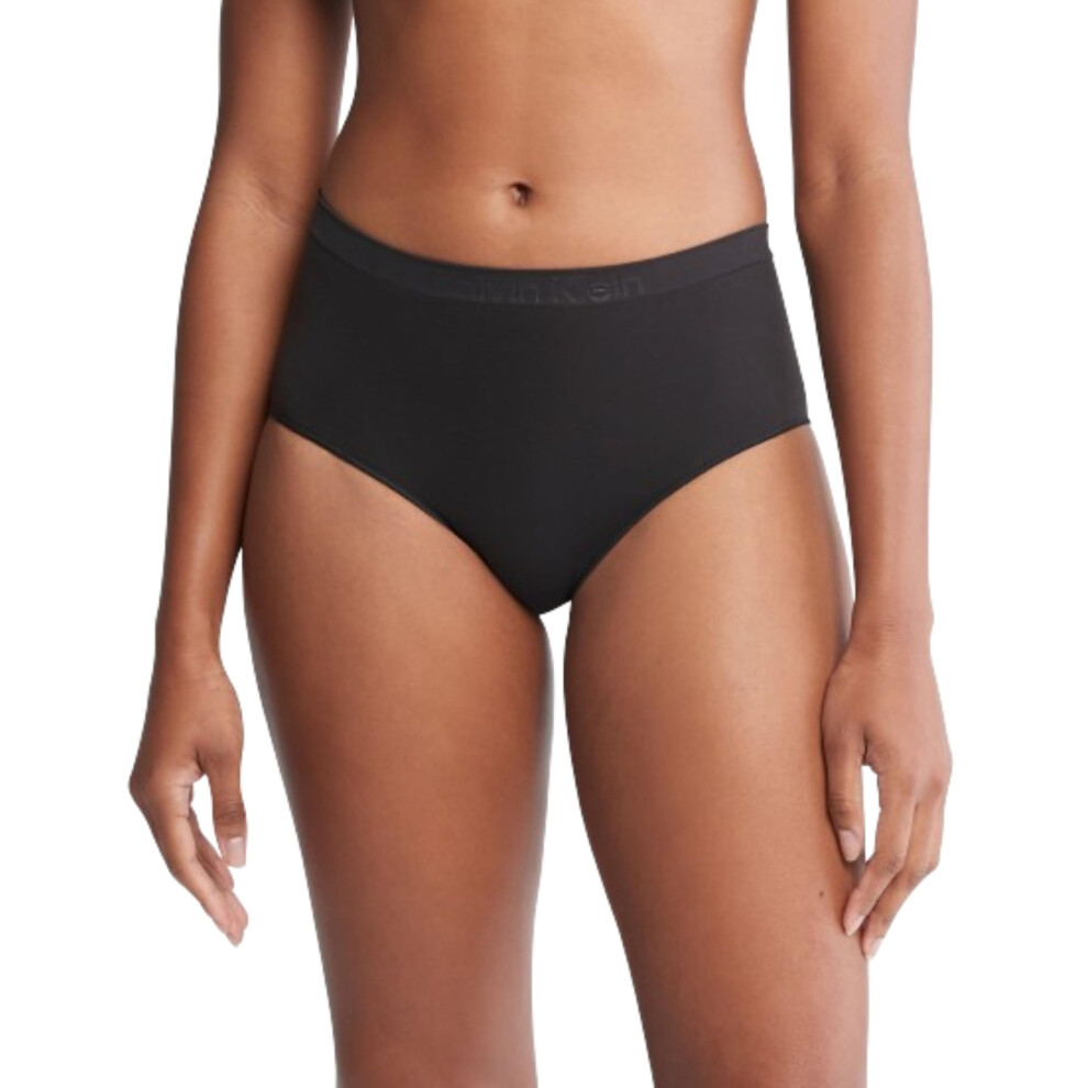 Calvin Klein Women's Bonded Flex Seamless High Rise Brief  Black