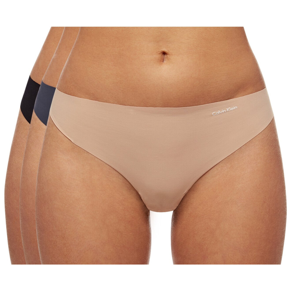 Calvin Klein Women 3-Pack Invisible Thong QD3558