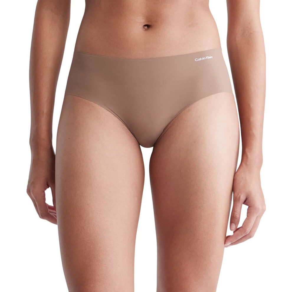 Calvin Klein Women's Invisibles Hipster Panty  Mauve Brown  Medium