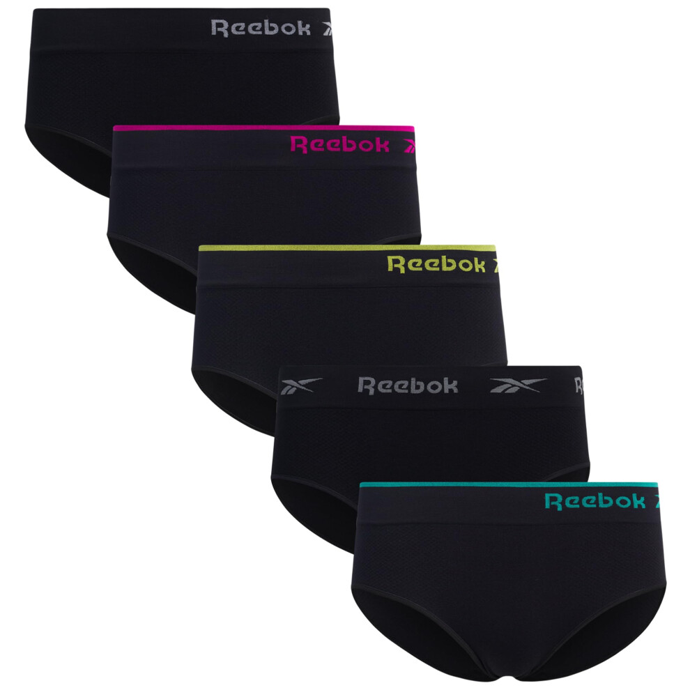 Reebok Women's Underwear - Seamless Hipster Briefs (5 Pack)  Size Smal