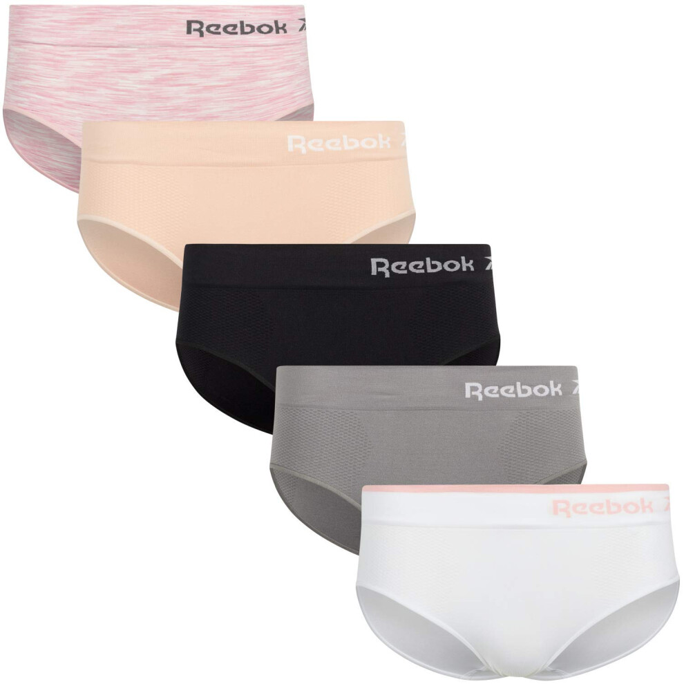 Reebok Women's Underwear - Seamless Hipster Briefs (5 Pack)  Size Smal