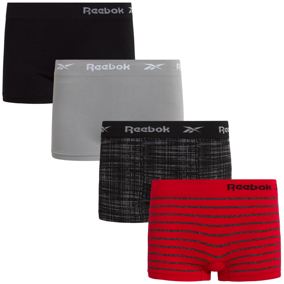 Reebok Women's Underwear - Seamless Boyshort Panties (4 Pack)  Size La