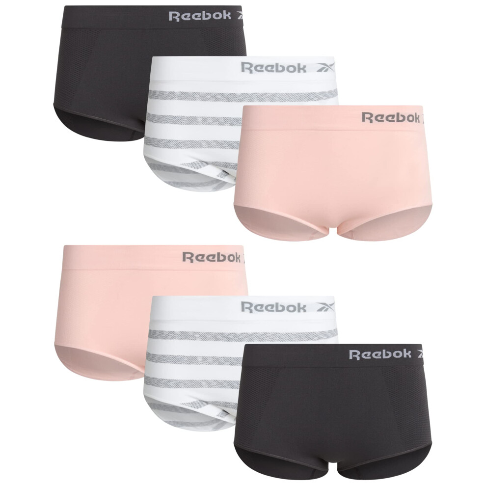 Reebok Women's Underwear - Seamless High Waist Brief Panties (6 Pack)