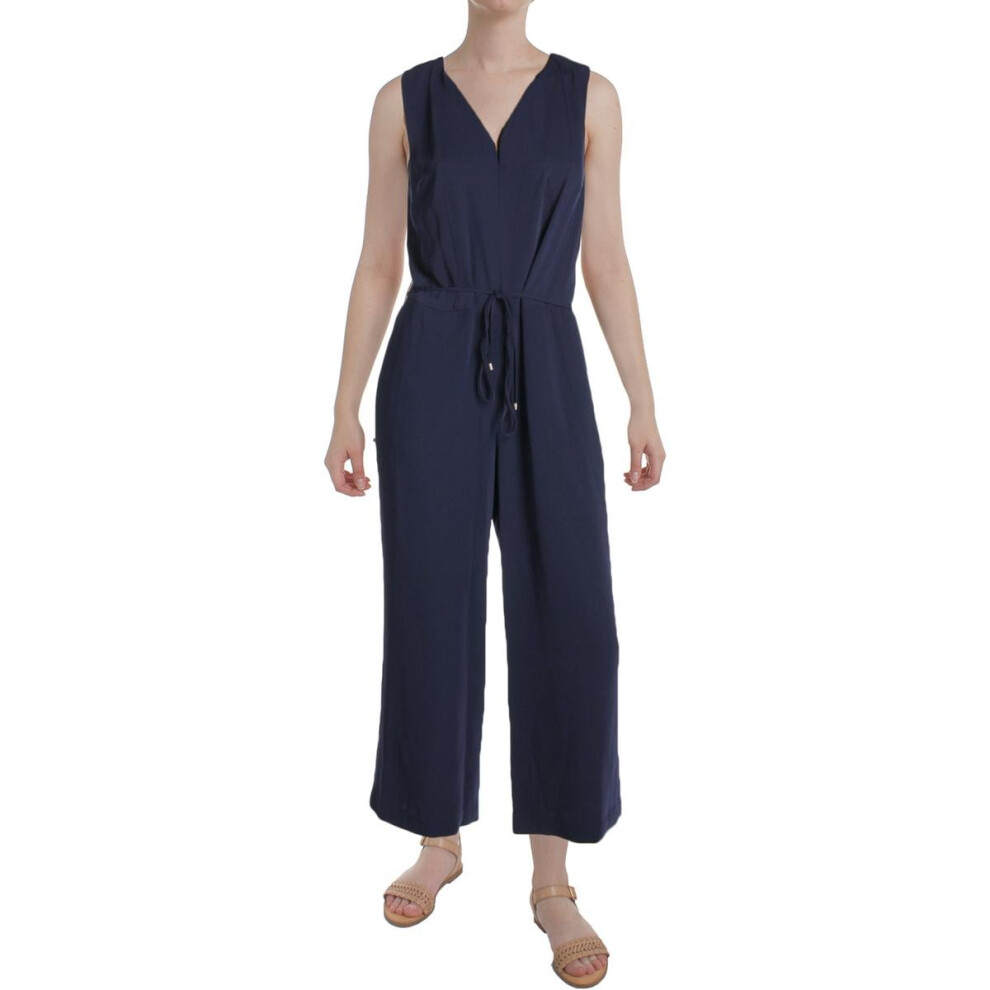 Ralph Lauren Womens Wide-Leg Jumpsuit  Blue  16