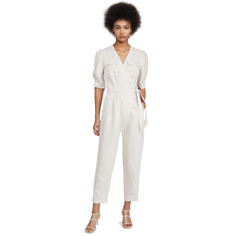 Joie Women's Leroy Jumpsuit  Canvas  Off White  L