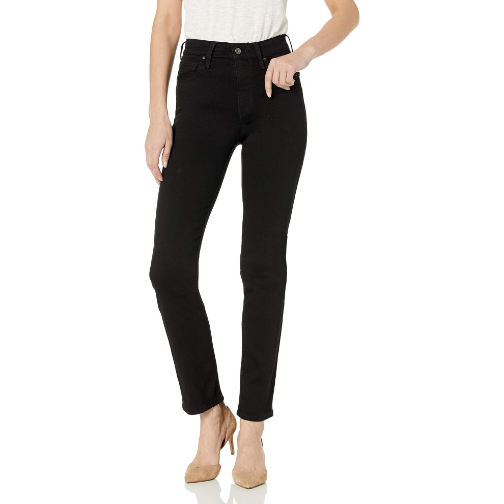 Levi's Women's 724 High Rise Straight Jeans  Soft Black  29 (US 8) R