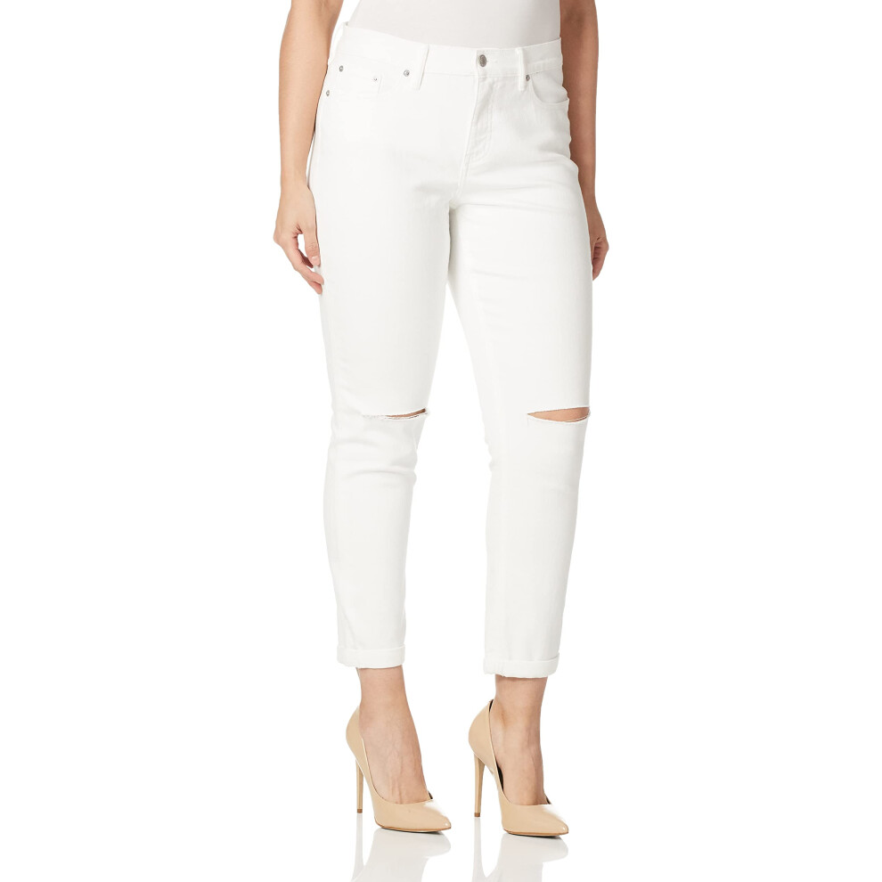 Calvin Klein Jeans Women's MID Rise Skinny Boyfriend Destructed Jean