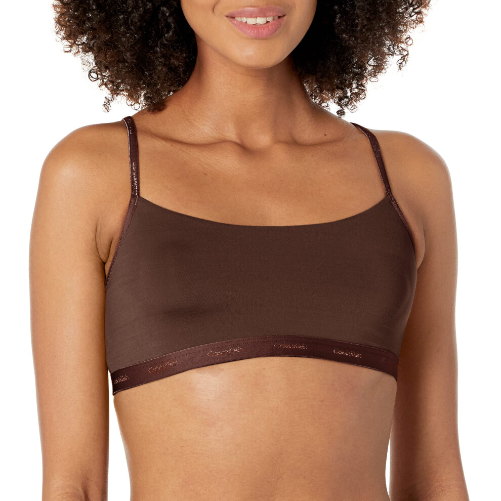 Calvin Klein Women's Form to Body Unlined Bralette  Woodland  Medium