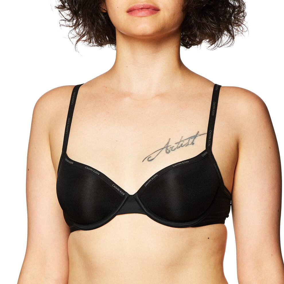 Calvin Klein Women's Sheer Marquisette Lightly Lined Demi Spacer Bra Q