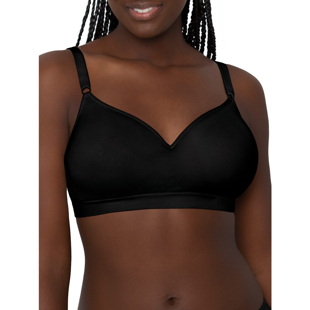 Fruit of the Loom Women's Seamless Wire Free Lift Bra  Black  34B