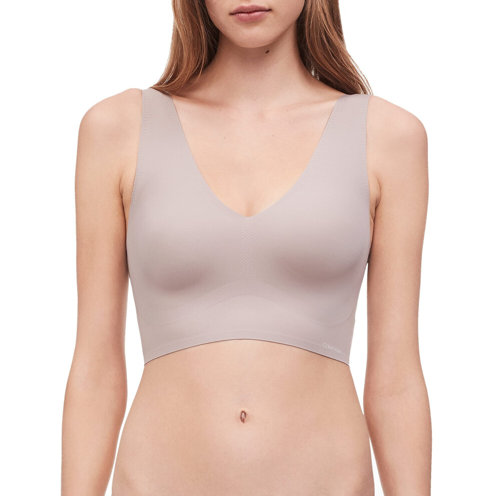 Calvin Klein Women's Invisibles Comfort Seamless Lightly Lined V Neck