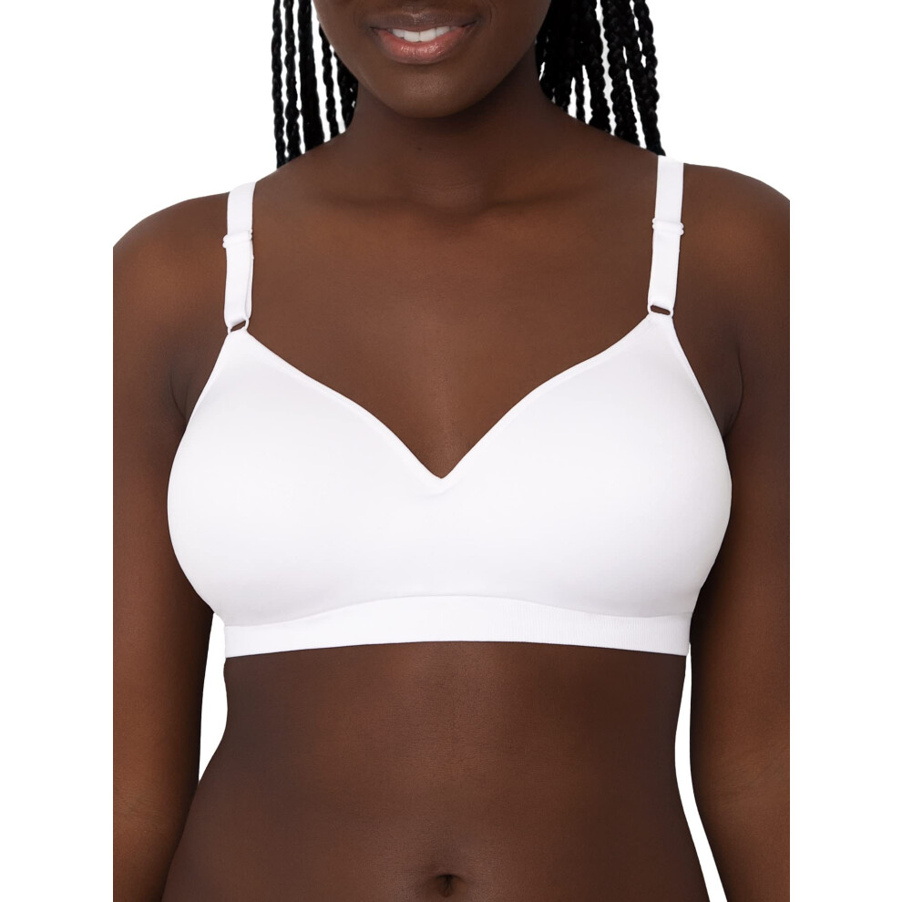 Fruit of the Loom Women's Seamless Wire Free Lift Bra white 36B