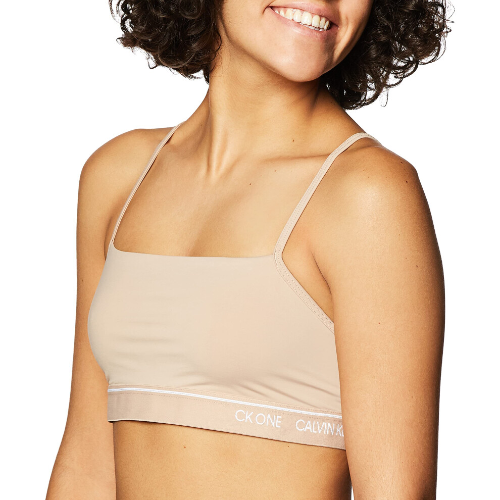 Calvin Klein One Micro Unlined Bralette QF5737 Honey Almond 1 MD (Wome