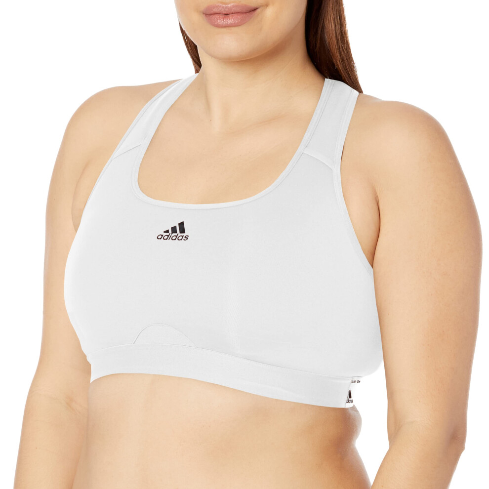 adidas Women's Plus Size Training Medium Support Racer Back Good Level