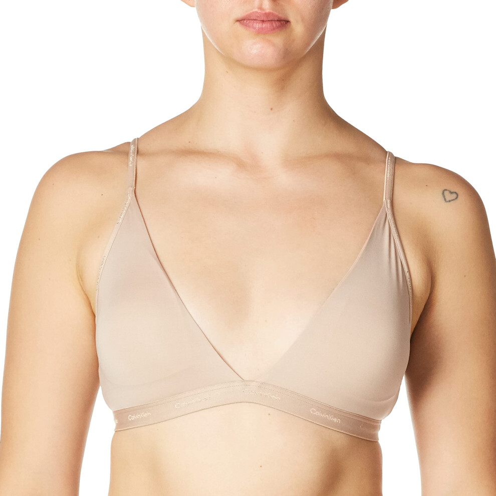 Calvin Klein Women's Form to Body Lightly Lined Triangle Bralette  Ced